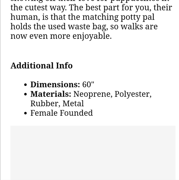 Sassy woof Dog leash, bag holder combo. Puppuchino - Picture 3 of 5